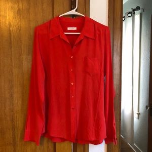 Like-New Equipment Silk Button Down Shirt